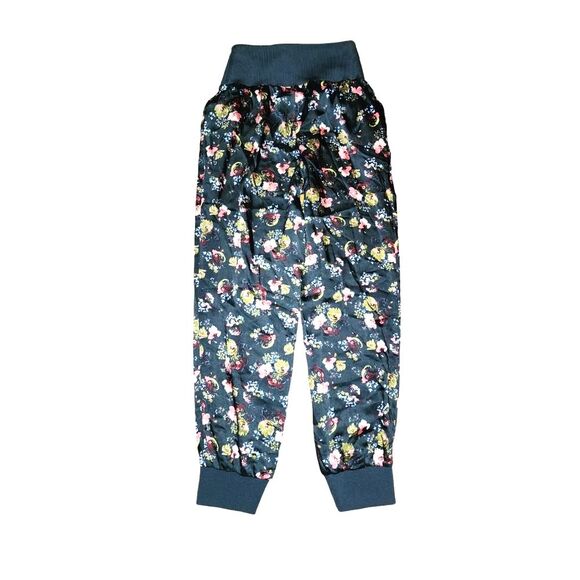 Cinq a Sept Giles Women's Graphite Multi Floral Polyester Jogger Pants Size S - Picture 4 of 12